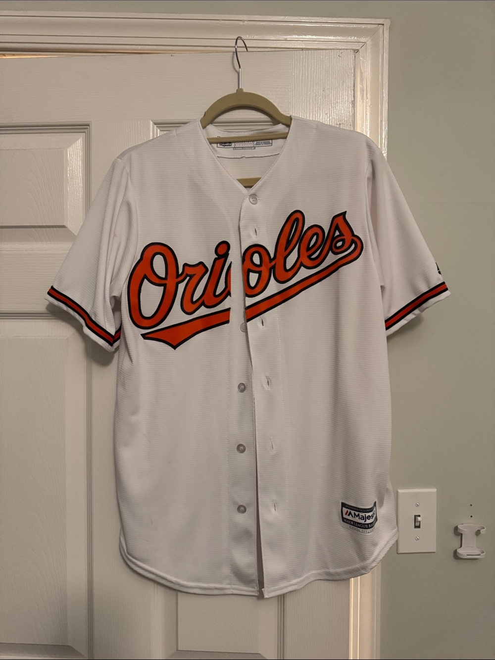 Baltimore Orioles Chris Davis #19 White Button-Up Baseball Jersey